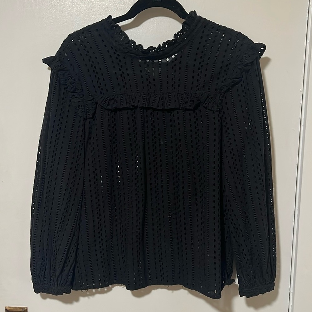 Madewell fun sheer cotton top